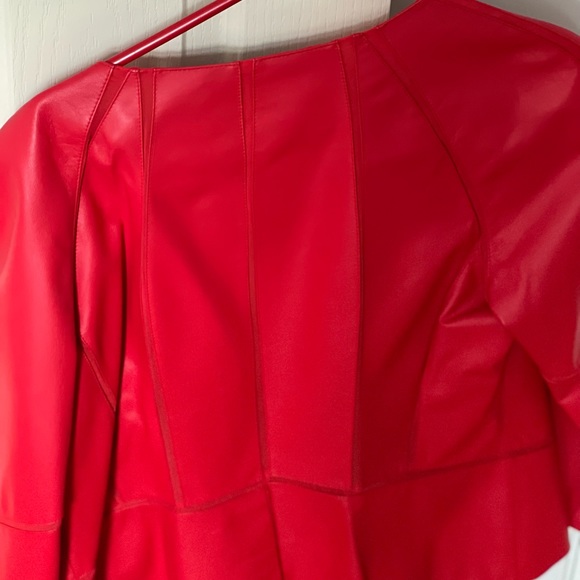 Red leather Lafayette - Picture 2 of 9